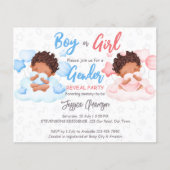 Jongen- of meisjesseksen onthullen een uitnodiging (Voorkant)