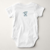 Jongen Olifant Baby Shirten Romper (Achterkant)