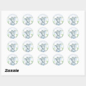 Jongen Olifant Baby Shower Favor Stickers (Vel)