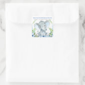 Jongen Olifant Baby Shower Favor Stickers (Tas)