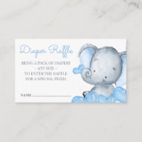 Jongen Olifant Baby shower Luier Raffle