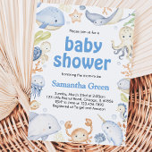 Jongen Onder de Zee Baby Shower Kaart