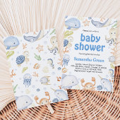 Jongen Onder de Zee Baby Shower Kaart