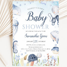 Jongen Onder de Zee Baby Shower Kaart
