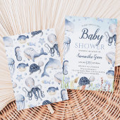 Jongen Onder de Zee Baby Shower Kaart