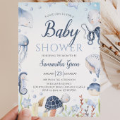 Jongen Onder de Zee Baby Shower Kaart