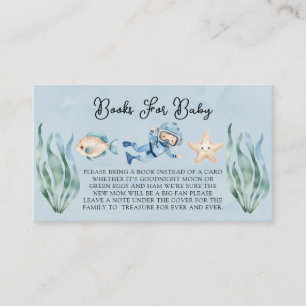 Jongen onder het Zee Jongensboeken voor Baby Informatiekaartje