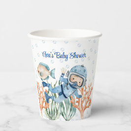 Jongen onder het Zeeen Baby shower Papieren Bekers