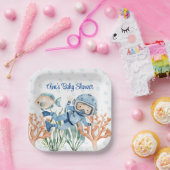 Jongen onder het Zeeen Baby shower Papieren Bordje (Feest)