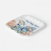 Jongen onder het Zeeen Baby shower Papieren Bordje (Gebogen)