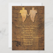 Jongen ontmoeten Boy Gay Wedding Uitnodiging (Achterkant)