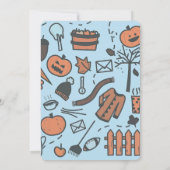 Jongen onze kleine pompoen draaien één uitvindinge kaart (Achterkant)