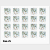 Jongen Ooievaar Baby Shower Favor Stickers (Vel)