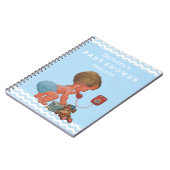  jongen op Baby shower Gastboek Notitieboek (Linkerzijde)