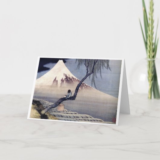 Jongen op de berg Fuji, Hokusai Kaart (Voorkant)