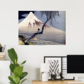 Jongen op de berg Fuji, Hokusai Poster (Thuiskantoor)