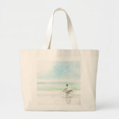 Jongen op de fiets grote tote bag (Voorkant)