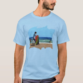 Jongen op de Topjes van de Beach Mannen T-shirt