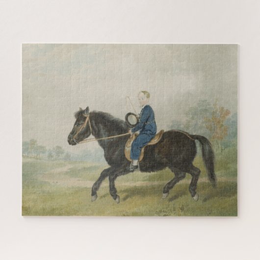 Jongen op een Pony (door Penry Williams) Legpuzzel (Horizontaal)