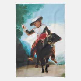 Jongen op een Ram Francisco José de Goya Theedoek