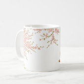 Jongen op een schommel Cherry Blossoms Koffiemok (Voorkant links)