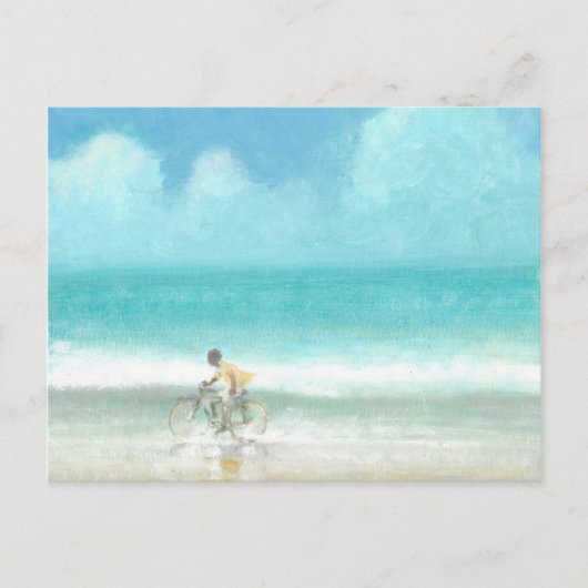 Jongen op Fiets 3 Briefkaart (Voorkant)