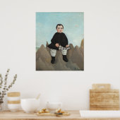 Jongen op het Poster Rocks - Henri Rousseau Fine A (Keuken)