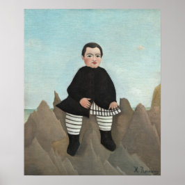 Jongen op het Poster Rocks - Henri Rousseau Fine A