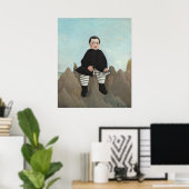 Jongen op het Poster Rocks - Henri Rousseau Fine A (Thuiskantoor)