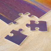 Jongen op het strand, staren naar de maan legpuzzel (Zijkant)