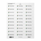 Jongen op school etiket (Full Sheet)
