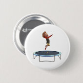 Jongen op Trampoline Ronde Button 5,7 Cm (Voorkant /achterkant)