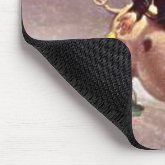  jongen op varken muismat (Hoek)