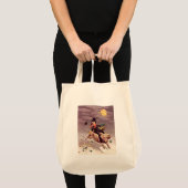  jongen op varken tote bag (Voorkant (product))