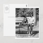 Jongen & Orangutan  Nationaal Zoo Washington Briefkaart (Voorkant / Achterkant)