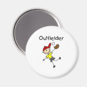 Jongen Outfielder Magneet (Voorkant / Achterkant)