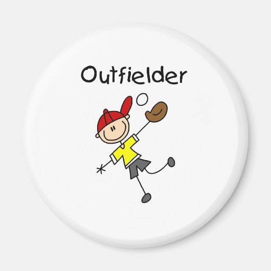 Jongen Outfielder Magneet (Voorkant)
