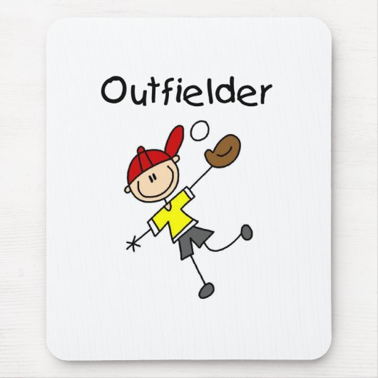 Jongen Outfielder Muismat (Voorkant)