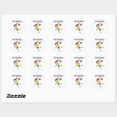 Jongen Outfielder Ronde Sticker (Vel)