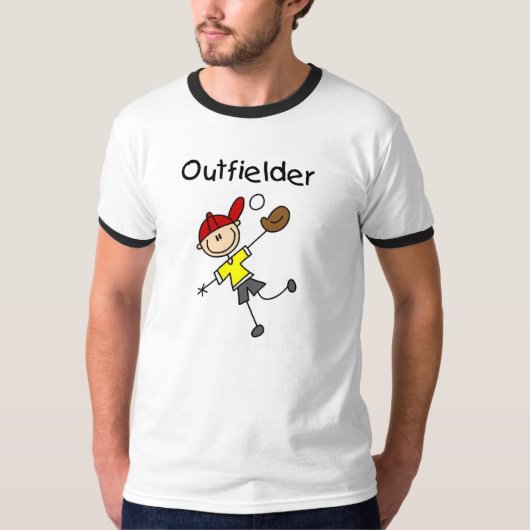Jongen Outfielder Tshirts en cadeautjes (Voorkant)