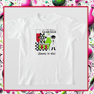 Jongen over wetenschap Gepersonaliseerd T-shirt