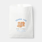 Jongen Pannenkoeken Ontbijt Verjaardag Dank u Bedankzakje (Voorkant)