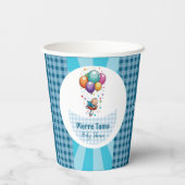 jongen  papieren bekers (Achterkant)