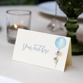 Jongen Party Place Card Birthday Baby shower Plaatskaartje
