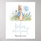 Jongen Peter Konijn Baby shower Baby's zijn Zoet Poster (Voorkant)