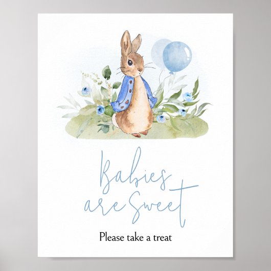 Jongen Peter Konijn Baby shower Baby's zijn Zoet Poster (Voorkant)