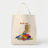 Jongen peuter omringd door boeken. tote bag (Voorkant)