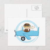 Jongen Pilot Tshirts en Gifts Briefkaart (Voorkant / Achterkant)