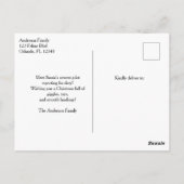 Jongen Pilot & Vliegtuig Grappige Kerstmis Custom Briefkaart (Achterkant)