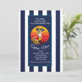 Jongen piraat schedel zwaarden kaart (Staand voorkant)